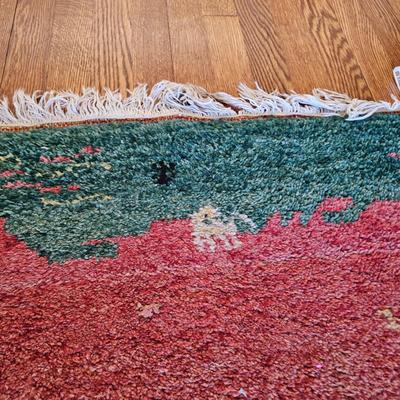 Red & Green Hand Woven Persian Rug (LR-JS)