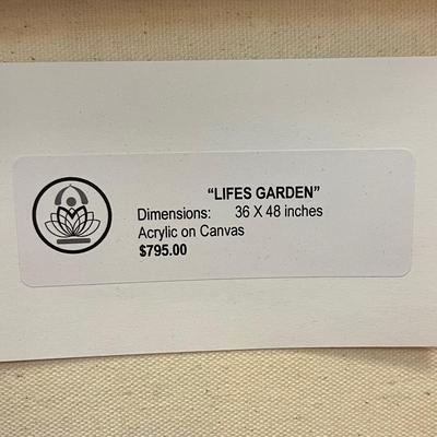 “Life’s Garden” Original Abstract Painting (M-BC)