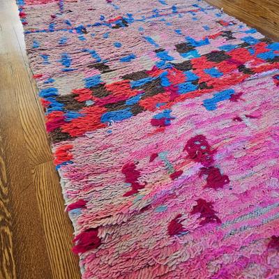 Colorful Moroccan Runner Rug & Pad (LR-JS)