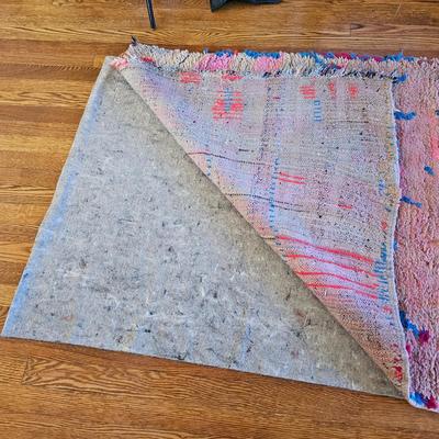 Colorful Moroccan Runner Rug & Pad (LR-JS)