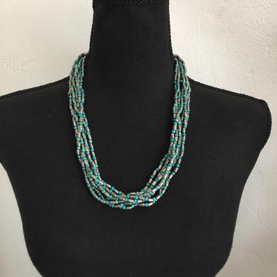 Vintage Silver-tone, ethnic statement, necklace
