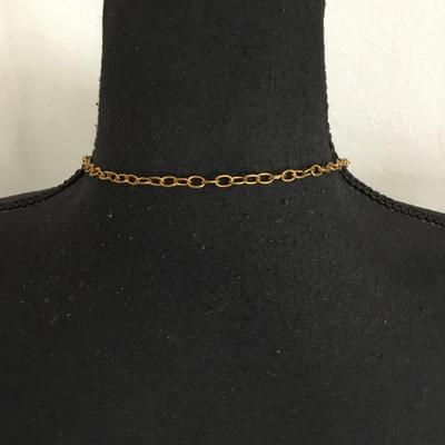 Vintage, gold, toned, apricot bead statement, necklace