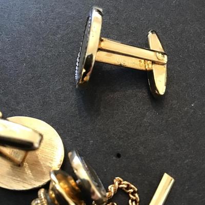 Sale Photo Thumbnail #61: Vintage fusler, cufflinks and tie clip. Please see attached photos.