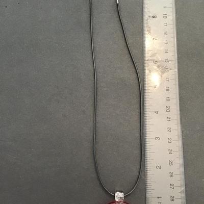 Sale Photo Thumbnail #42: Art glass necklace. Please see attached photos.