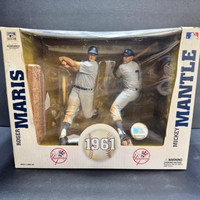 Mickey Mantle & Roger Maris Figurines = Box 1