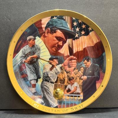 Babe Ruth " The Suktan of Swat" Plate