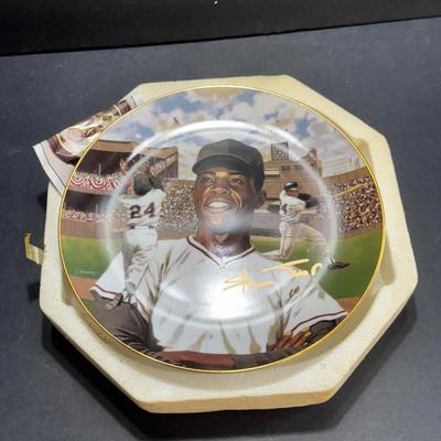 Willie Mays Commerative Plate