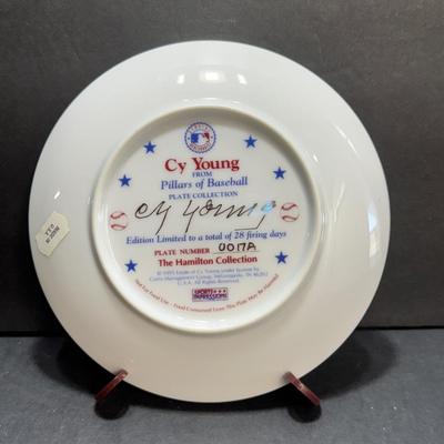 Cy Young Pillars of Baseball Plate