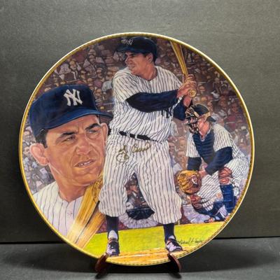Yogi Berra "It ain't over" Plate #2