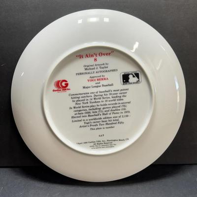 Yogi Berra "It ain't over" Plate #2