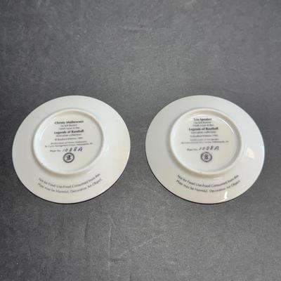 Tris Speaker & Christy Mathewson Plates