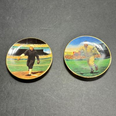 Tris Speaker & Christy Mathewson Plates