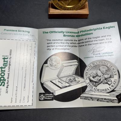 Philadelphia Eagles Bronze Medallion