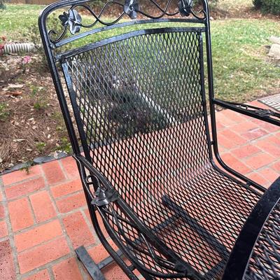 Wrought Iron Patio Table & 4 Chairs