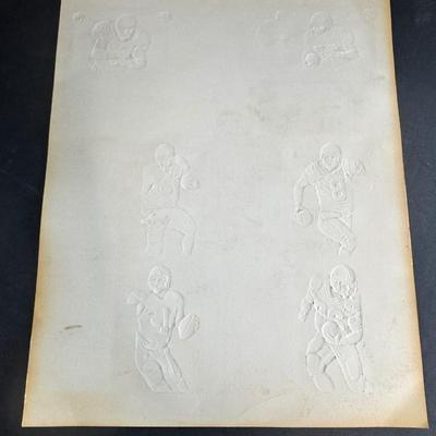 Action Packed Uncut NFL Sheet