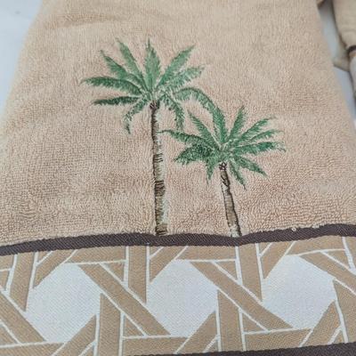 Palm Tree Bathroom Set