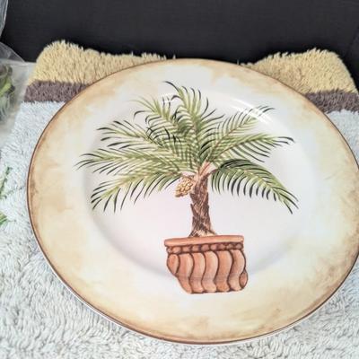 Palm Tree Bathroom Set