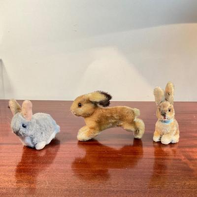 1006 Steiff Hoppie Rabbit, Running Rabbit & Sonny Rabbit