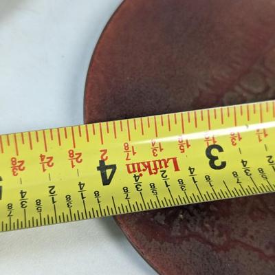 Vintage Enamel On Copper Dish & Giraffe Dish