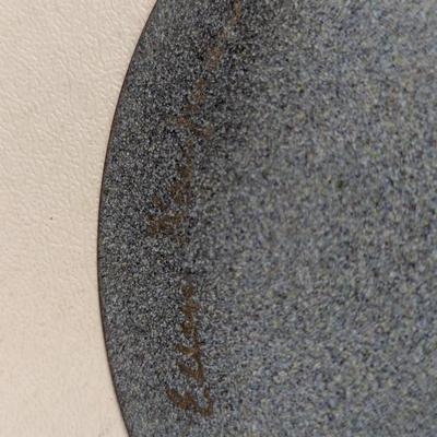 Vintage Enamel On Copper Dish & Giraffe Dish