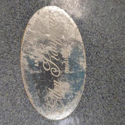 Vintage Enamel On Copper Dish & Giraffe Dish