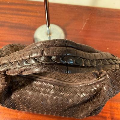 1010 Bottega Veneta Intrecciato Brown Woven Leather Hobo bag
