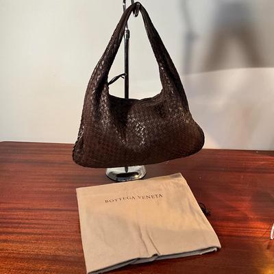 1010 Bottega Veneta Intrecciato Brown Woven Leather Hobo bag