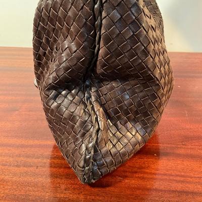 1010 Bottega Veneta Intrecciato Brown Woven Leather Hobo bag