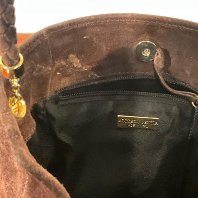 1011 Vintage Bottega Veneta Brown Suede Leather Hobo or Bucket Bag Style