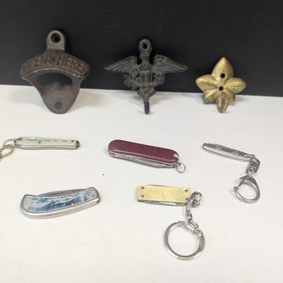Pocket Knives - Bottle Opener - Wall Mount Hooks