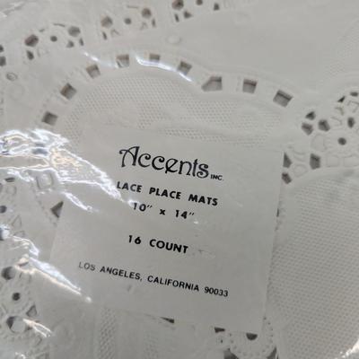 Accents Lace Place Mats Los Angeles CA.