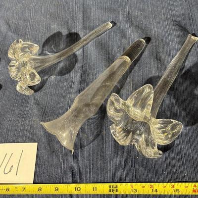 Hand Blown Flowers and Vase