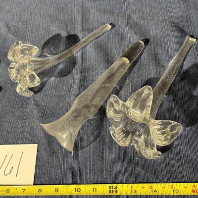 Hand Blown Flowers and Vase