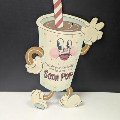 Dancing Soda Pop Retro Tin Sign