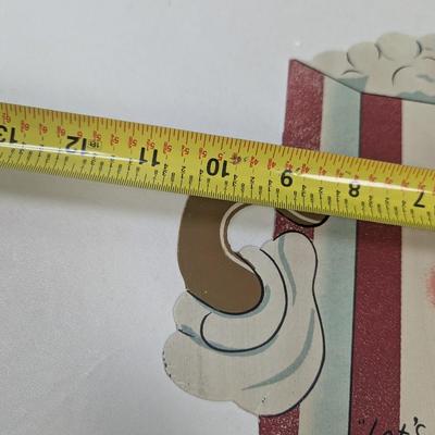 Dancing Popcorn Retro Tin Sign