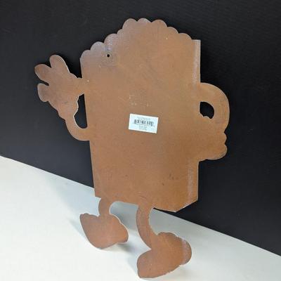 Dancing Popcorn Retro Tin Sign