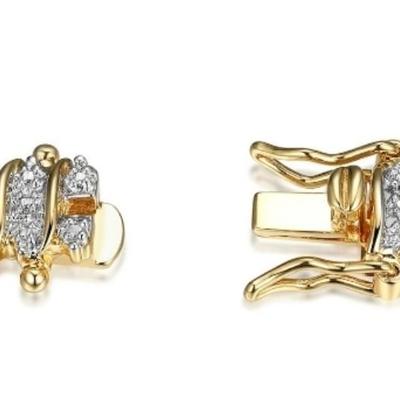 Sarafina Diamond Accent 3 Row S-Link Tennis Bracelet