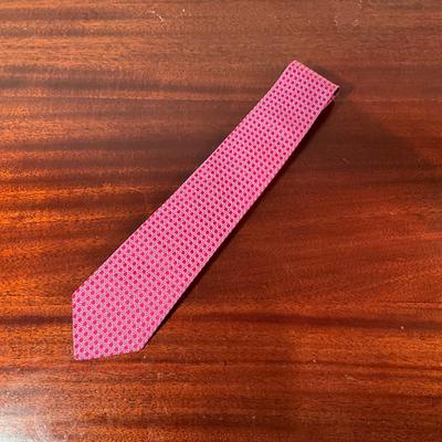 1017 Hermès Mens Geometric Pattern Silk Tie