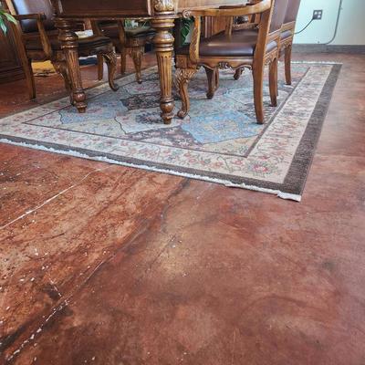 Sale Photo Thumbnail #145: Unique Loom Ziegler area rug in a 7â€™0 x 10â€™0 rectangular size. Features brown and light brown tones with intricate floral and geometric patterns. Made in Turkey and engineered and designed in the USA. Crafted using a blend of 300D polyester 