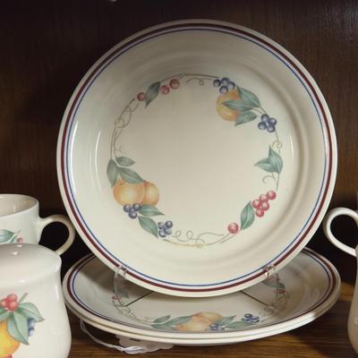 Sale Photo Thumbnail #3: Includes 2 Plates measuring 8 1/2" 8 cups, and a salt & pepper shaker.