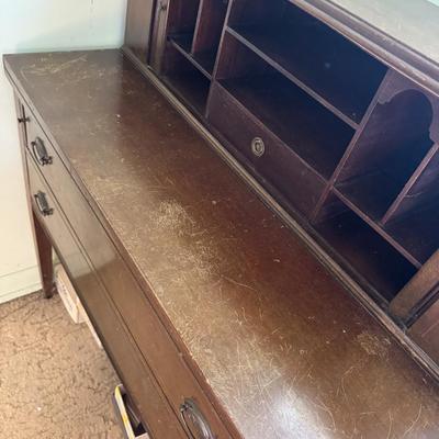 Vintage Mahogany Secretary Desk 404