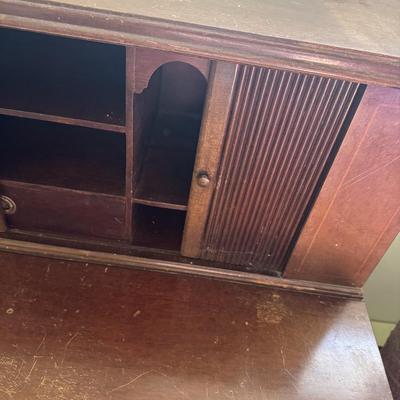 Vintage Mahogany Secretary Desk 404
