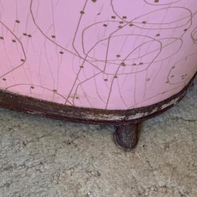 Vintage Pink Laundry Hamper