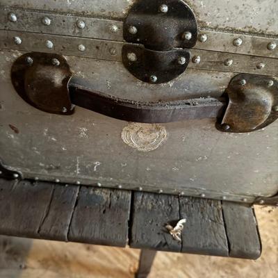 Vintage Metal Footlocker