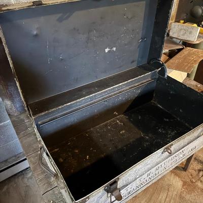 Vintage Metal Footlocker