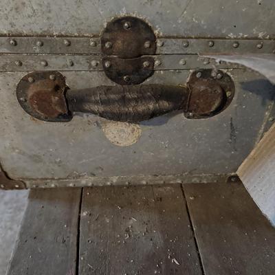 Vintage Metal Footlocker