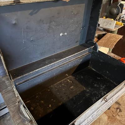 Vintage Metal Footlocker