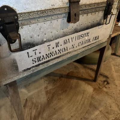 Vintage Metal Footlocker