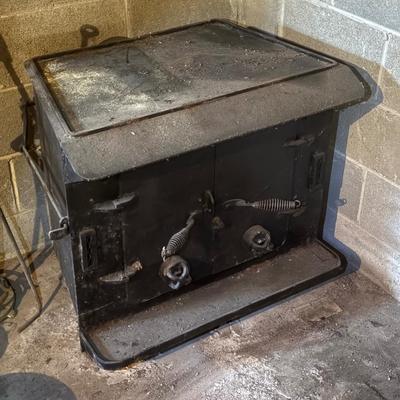 Vintage Cast Iron Wood Burner
