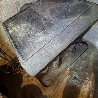 Vintage Cast Iron Wood Burner